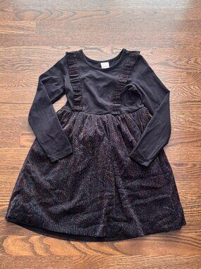 HANNA Andersson sparkle DRESS in tulle glittery skirt 120 cm 6 7